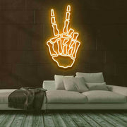 Bone Hand Neon Sign