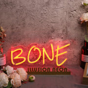 Bone Red Custom Neon Sign