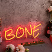 Bone Red Custom Neon Sign