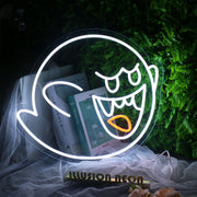 Boo Cute Ghost Halloween Neon Sign