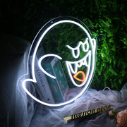 Boo Cute Ghost Halloween Neon Sign