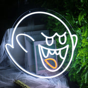 Boo Cute Ghost Halloween Neon Sign