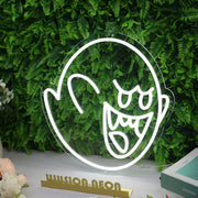 Boo White Neon Sign