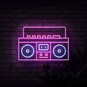 Boom Box Neon Sign