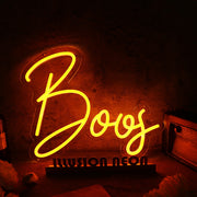 Boos Orange Neon Sign