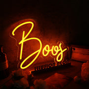 Boos Orange Neon Sign