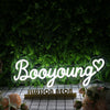 Booyoung White Neon Sign