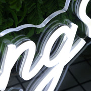 Booyoung White Neon Sign