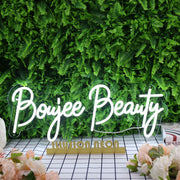 Boujee Beauty White Neon Sign