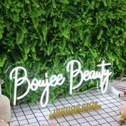 Boujee Beauty White Neon Sign