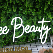 Boujee Beauty White Neon Sign