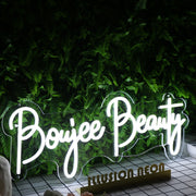 Boujee Beauty White Neon Sign