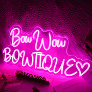 Bow Wow Bowtique Neon Sign