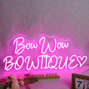 Bow Wow Bowtique Neon Sign