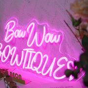 Bow Wow Bowtique Neon Sign