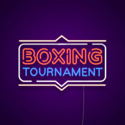 Boxing Tournament Neon Sign