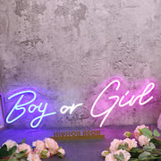 Boy Or Girl Custom Neon Sign