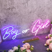 Boy Or Girl Custom Neon Sign