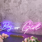 Boy Or Girl Custom Neon Sign