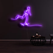 Boy Skating Neon Sign