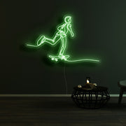 Boy Skating Neon Sign