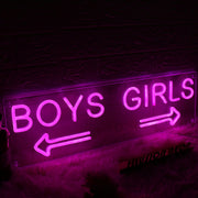 Boys' and girls' directions Neon Sign