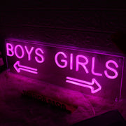 Boys' and girls' directions Neon Sign