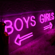 Boys' and girls' directions Neon Sign