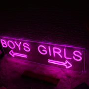 Boys' and girls' directions Neon Sign