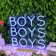 BOYS BOYS BOYS Blue Neon Sign