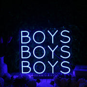 BOYS BOYS BOYS Blue Neon Sign