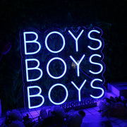 BOYS BOYS BOYS Blue Neon Sign