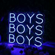 BOYS BOYS BOYS Blue Neon Sign