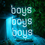 Boys Boys Boys Neon Sign