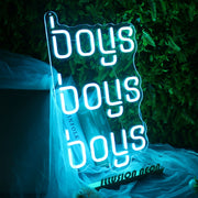 Boys Boys Boys Neon Sign