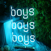 Boys Boys Boys Neon Sign