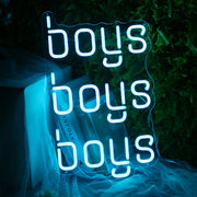 Boys Boys Boys Neon Sign