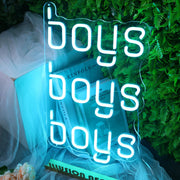 Boys Boys Boys Neon Sign