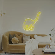 Brachiosaurus Dinosaur LED Neon Sign