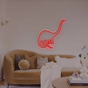 Brachiosaurus Dinosaur LED Neon Sign