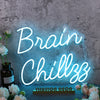 Brain Chillzz Blue Neon Sign