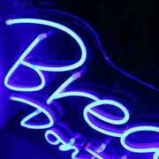 Breathe Don't Scream Blue Neon Sign