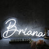 Briana White Neon Sign