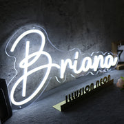 Briana White Neon Sign