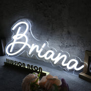 Briana White Neon Sign