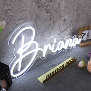 Briana White Neon Sign