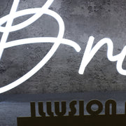 Briana White Neon Sign