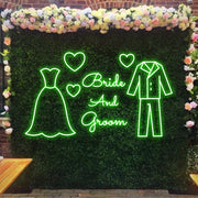 Bride and Groom Neon Sign