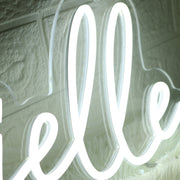 Brielle White Neon Sign