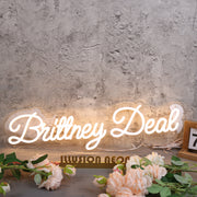 Brittney Deal Yellow Neon Sign